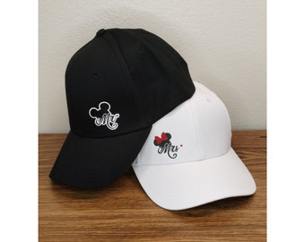 Disney Bride and Groom Hats, Disney Mr. and Mrs. Bride and  display picture 3