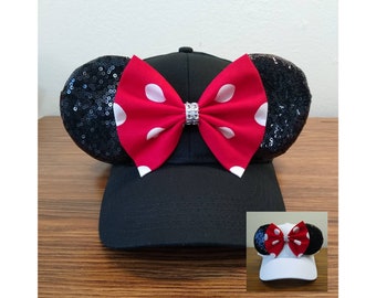 Disney Mickey Ears Hat Cap | Disney Minnie Ears Hat | Minnie Mickey Mouse Dad Hat | Mickey Ears Snapback Hat | RunDisney Hat Cap