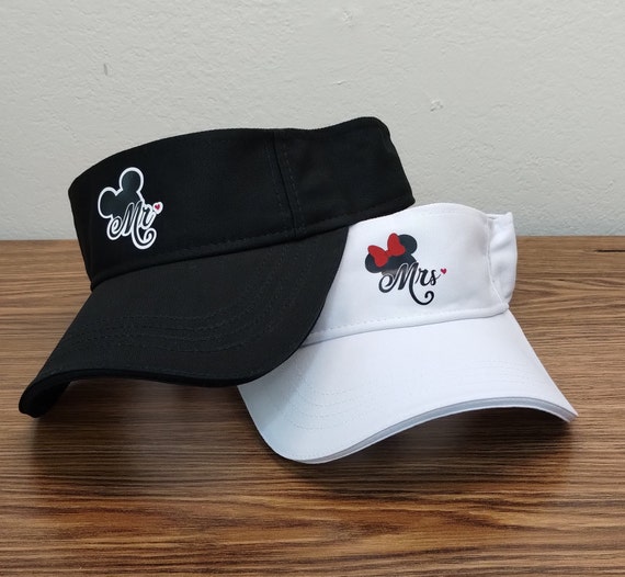 Disney Bride or Groom Visor Hat Mr. or Mrs. Visor Hat Disney Bride Hat Disney Groom Mickey Hat Bride Mickey Hat Bride Minnie Hat Etsy UK