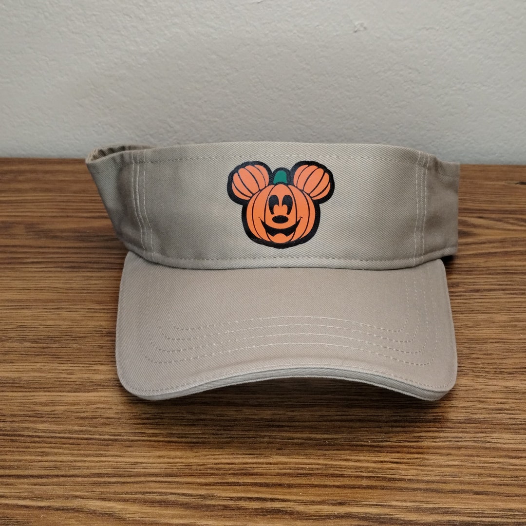 Disney Halloween Mickey or Minnie Visor, Halloween Disney Sun Visor Hat