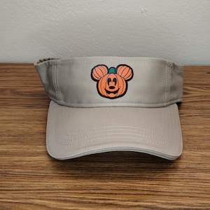 Disney Halloween Mickey or Minnie Visor, Halloween Disney Sun Visor Hat, Halloween Minnie Visor, Pumpkin Mickey Visor, RunDisney Visor Hat