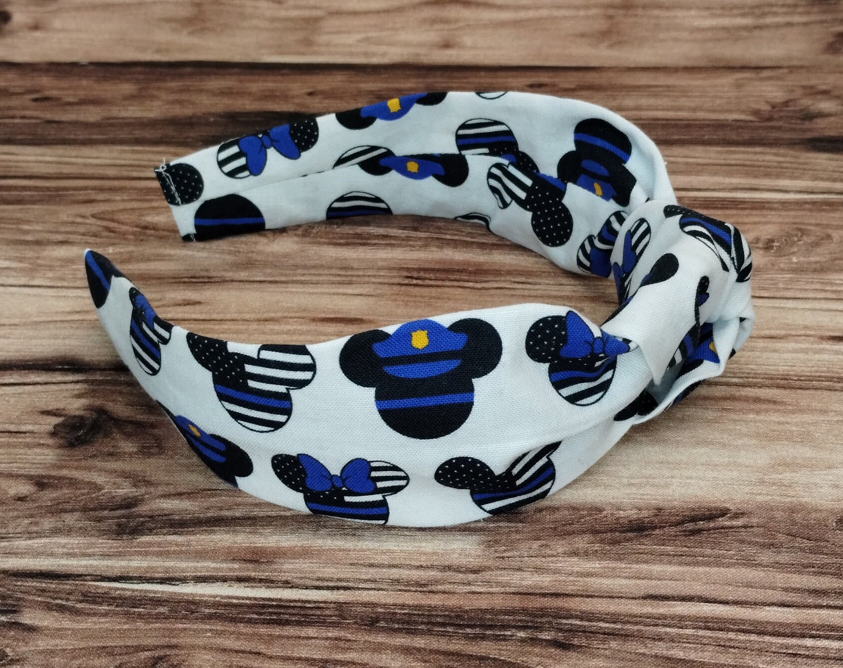 Disney Thin Blue Line Minnie Mouse Headband, Thin Blue Line Mickey ...