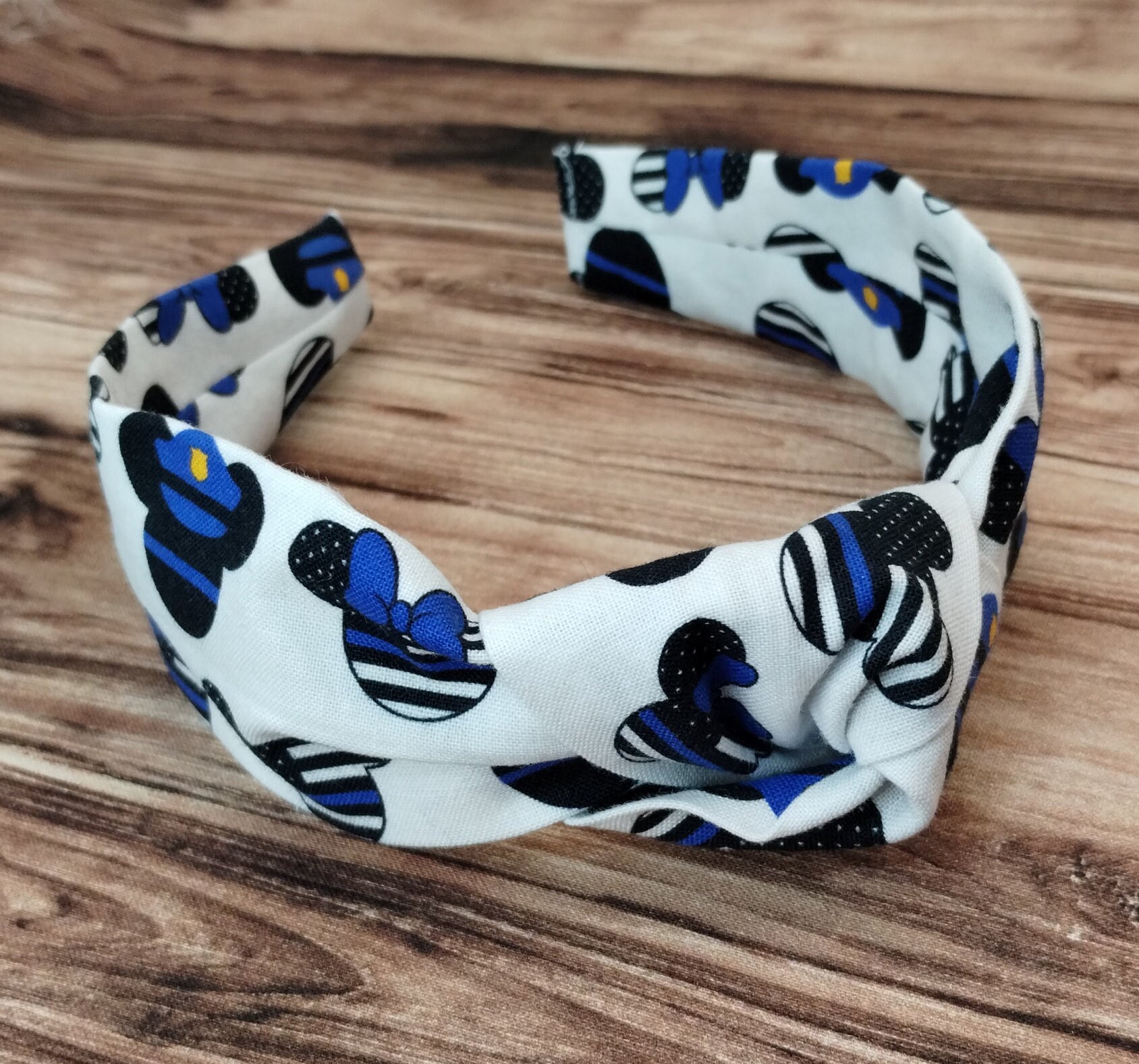Disney Thin Blue Line Minnie Mouse Headband, Thin Blue Line Mickey ...
