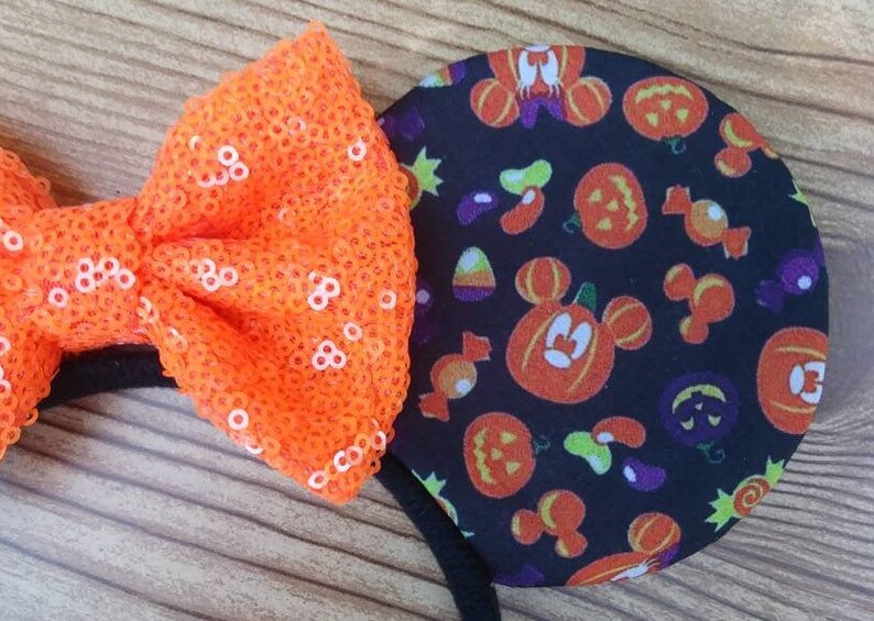 Pumpkin Mickey Ears Headband for Adults and Kids Disney | Etsy