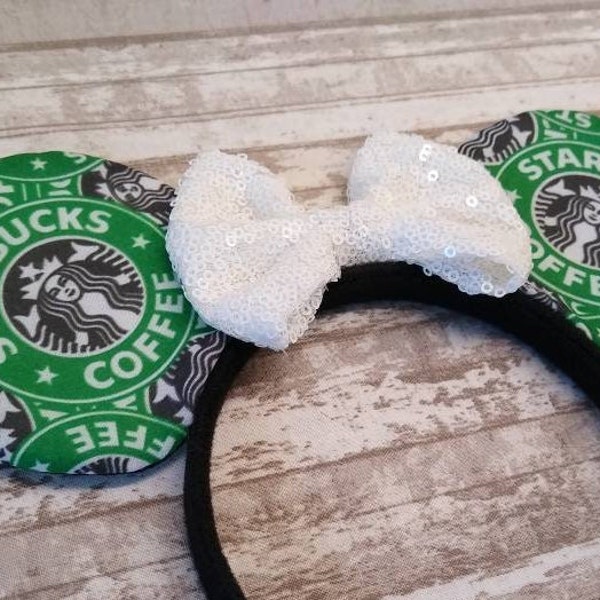 Starbucks Disney Ears Headband | Starbucks Mickey Ears Headband | Disney Starbucks Ears | Starbucks Minnie Ears | Coffee Disney Ears