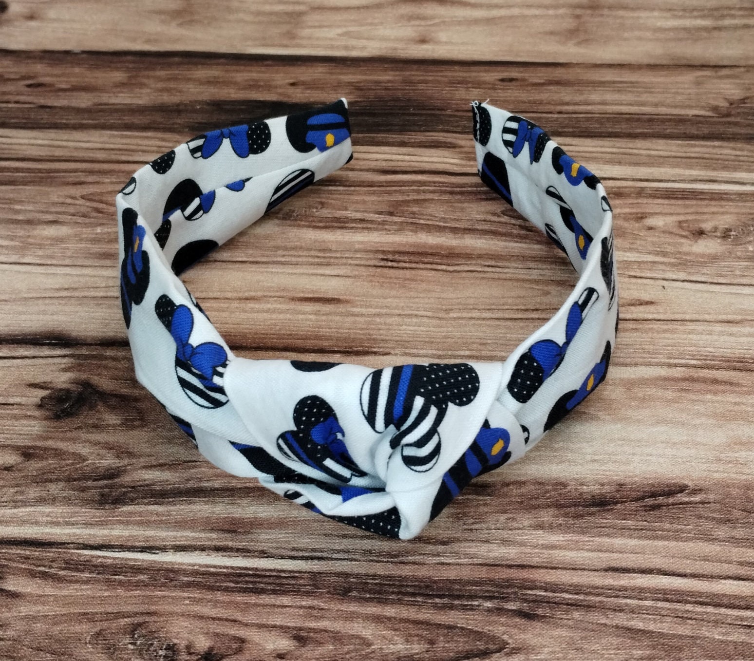 Disney Thin Blue Line Minnie Mouse Headband, Thin Blue Line Mickey ...