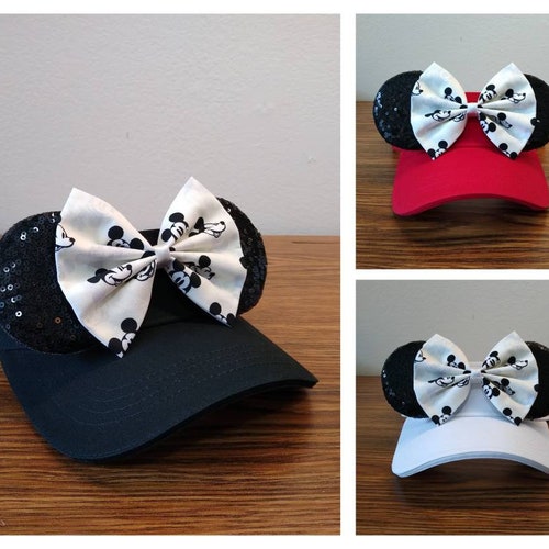 Mickey Ears Visor Hat Disney Ears Sun 