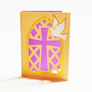 CARTÃO RELIGIOSO. Modelos SVG. Cartão com três dobras e bolso. Silhueta CricutCameo. Dxf SilhouetteStudio Ai Svg Png Arquivos Pdf. Download instantâneo