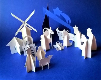 Download Nativity 3d Svg Etsy