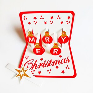 Carte de Noël. Modèles SVG. CARTE Pop-Up. Cricut, SilhouetteCameo, Découpe Laser. Fichiers Dxf Svg SilhouetteStudio Pdf Png. Téléchargement instantané.