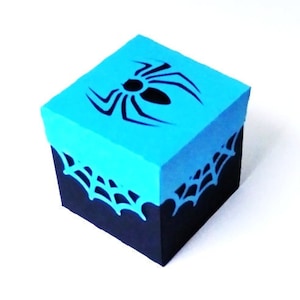SPIDER BOX. SVG Templates. Explosion Box. Dxf SilhouetteStudio Ai Svg Png Pdf Files. Instant Download. Silhouette Cameo, Cricut, Laser cut.