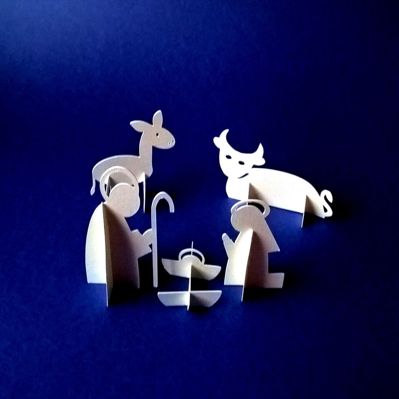 Download 3D NATIVITY Scene. SVG Templates. CHRISTMAS Nativity Scene ...