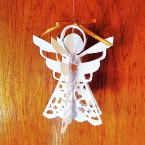 3D ENGEL. SVG-Vorlagen. Wohndekor. Engel Anhänger. Engel Herzstücke. DXF Ai SilhouetteStudio SVG Png Pdf Dateien. Cricut, Silhouette-Cameo
