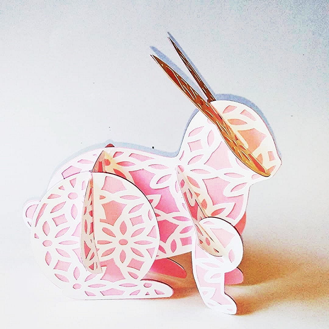 Download 3D BUNNY. Svg Templates. Decorations Easter Party ...