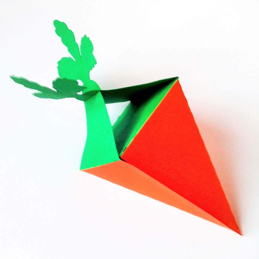 SVG Templates. CARROT BOX. Candy Holder. Favor Box. Cricut Etsy