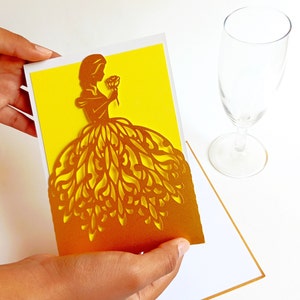 CARTÃO DE PRINCESA SVG. Modelos SVG. Cartão de bolso. Convites para festas. Cricut SilhouetteCameo Corte a laser. Arquivos Dxf SilhouetteStudio Svg Pdf Png.