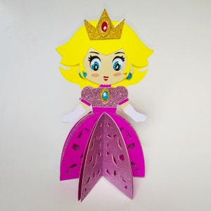 PRINCESA 3D. Modelos SVG. Presente para meninas. Decorações de festa. Cricut, SilhouetteCameo, Corte a laser. Arquivos DXF SilhouetteStudio SVG PNG PDF.