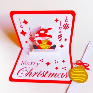Carte de Noël. Modèles SVG. CARTE Pop-Up. Cricut, SilhouetteCameo, Découpe Laser. Fichiers Dxf Svg SilhouetteStudio Pdf Png. Téléchargement instantané.