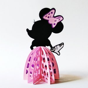 LINDA RATÓN 3D. Plantillas SVG. Adorno para tarta de muñeca. Centro de mesa de Princesa Ratón. Archivos DXF, AI, SilhouetteStudio, SVG, PNG y PDF. Descarga instantánea.