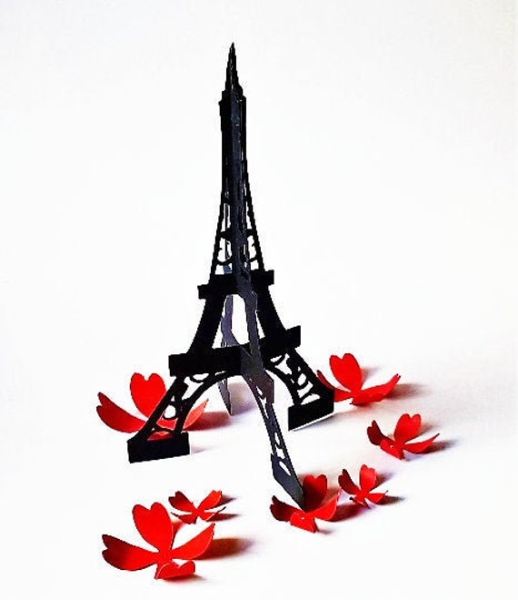3D EIFFEL TOWER. SVG Templates. Centerpieces. Parties - Etsy