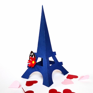 TORRE EIFFEL 3D. Modelos SVG. Centros de mesa. Decoração de festa. Cricut, SilhouetteCameo, Corte à Mão. Arquivos Pdf Dxf Ai Svg Png SilhouetteStudio
