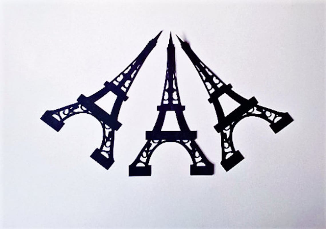 3D EIFFEL TOWER. SVG Templates. Centerpieces. Parties | Etsy