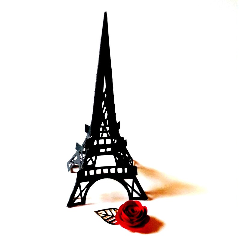 Download 3D EIFFEL TOWER. SVG Templates. Centerpieces. Parties | Etsy