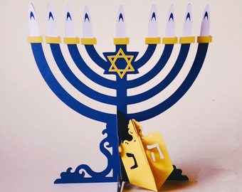 DÉCORATION DE HANUKKAH. Modèles SVG. Fêtes juives. Cricut, SilhouetteCaméo. Fichiers Dxf SilhouetteStudio Svg Png Pdf. Téléchargement instantané.