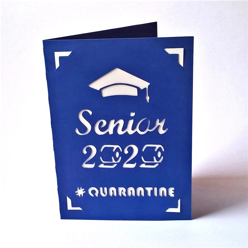 Download SENIOR 2020. SVG Templates Graduation Cards Quarantine | Etsy