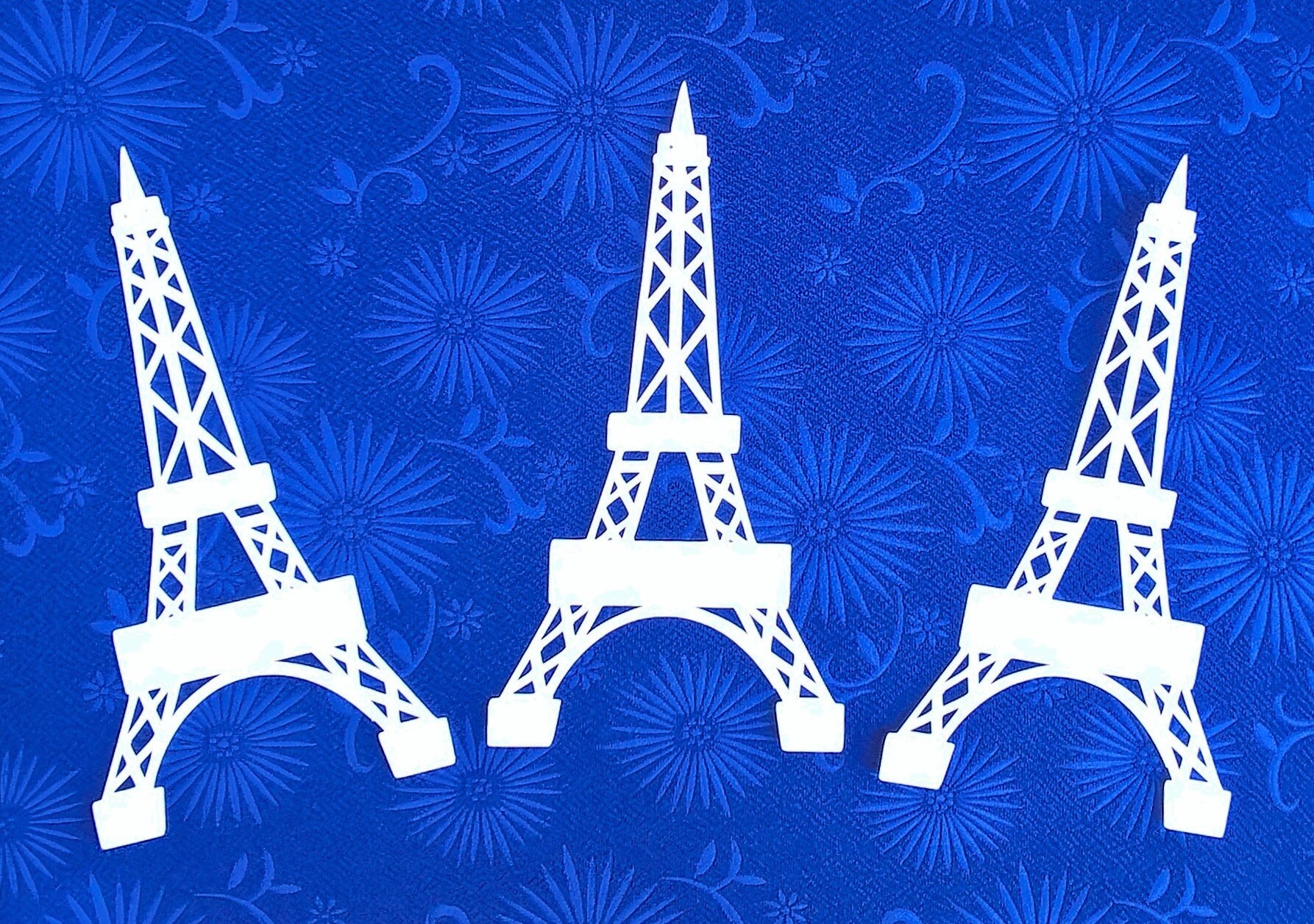 EIFFEL TOWER BANNERS. Svg Templates. Wedding and Birthday | Etsy