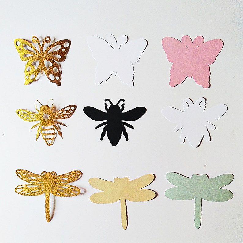 Download Instant Download Silhouette Cameo Cricut 3d Insects Set Home Decor Svg Templates Svg Png Pdf Files Bee And Dragonfly In 3d Butterfly Clip Art Art Collectibles Privius Com