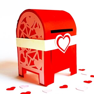BUZÓN ROMÁNTICO SVG. Incluye plantillas de tarjetas y sobres. Cricut, SilhouetteCameo, corte láser. Archivos Dxf SilhouetteStudio Svg Png Pdf.