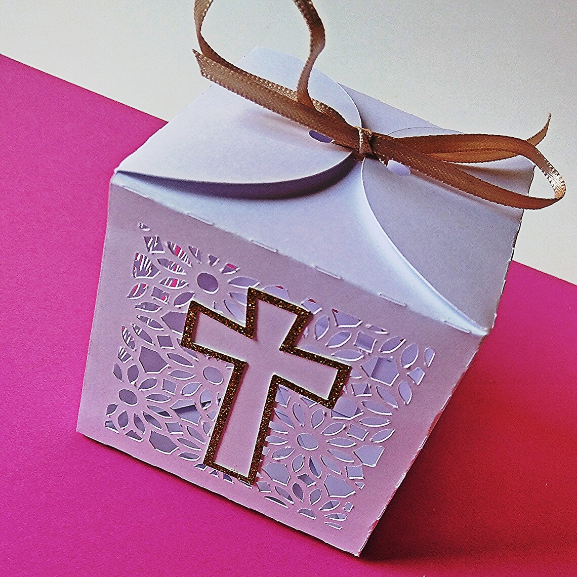 RELIGIOUS BOX. SVG Templates. Favor Box. Flowers Design. Dxf Etsy