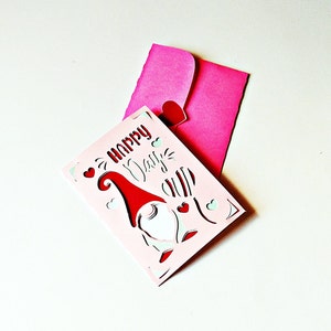 Plantilla digital SVG, tarjeta de felicitación del día de San Valentín.