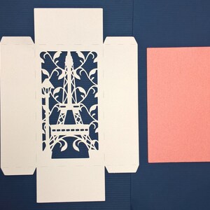 EIFFEL TOWER Box. SVG Templates. Favor Box. Cricut, Silhouettecameo ...