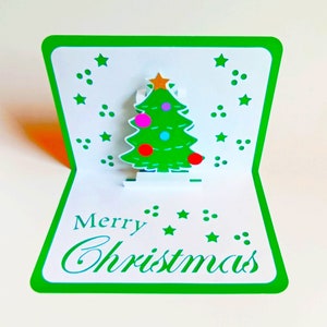 TARJETA emergente. Plantillas SVG. Tarjeta de Navidad. Cricut, SilhouetteCameo, Corte Láser. Archivos Dxf Svg SilhouetteStudio Pdf Png. Descarga instantánea.