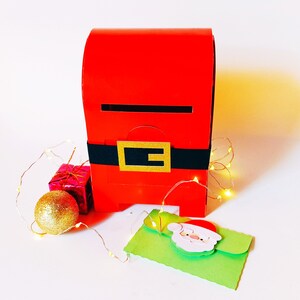 Modelos SVG. CAIXA DE CORREIO DE NATAL. Inclui modelo de envelope. Cricut, SilhouetteCameo, Corte a Laser. Arquivos Pdf SilhouetteStudio Svg Png.
