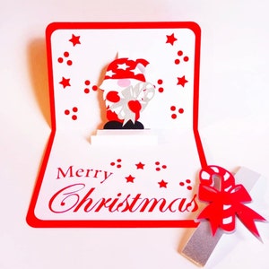 CHRISTMAS Card. SVG Templates. Pop-Up CARD. Cricut, SilhouetteCameo, Laser Cut. Dxf Svg SilhouetteStudio Pdf Png Files. Instant Download.