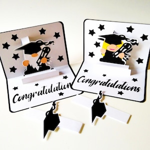 Cartão Pop-up. Modelos SVG. CARTÃO DE FORMATURA. Modelos para meninos e meninas. Cricut, SilhouetteCameo. Arquivos Dxf SilhouetteStudio Pdf Png Svg.