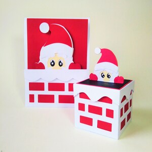 Modelos SVG. CONJUNTO DE NATAL. Caixa de lembrancinhas e cartão de bolso. Cricut, SilhouetteCameo. Arquivos Pdf SilhouetteStudio Svg Png. Download instantâneo.