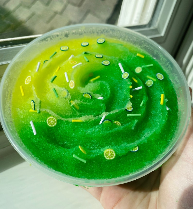 LemonLime Slush Scented Icee Slime Etsy