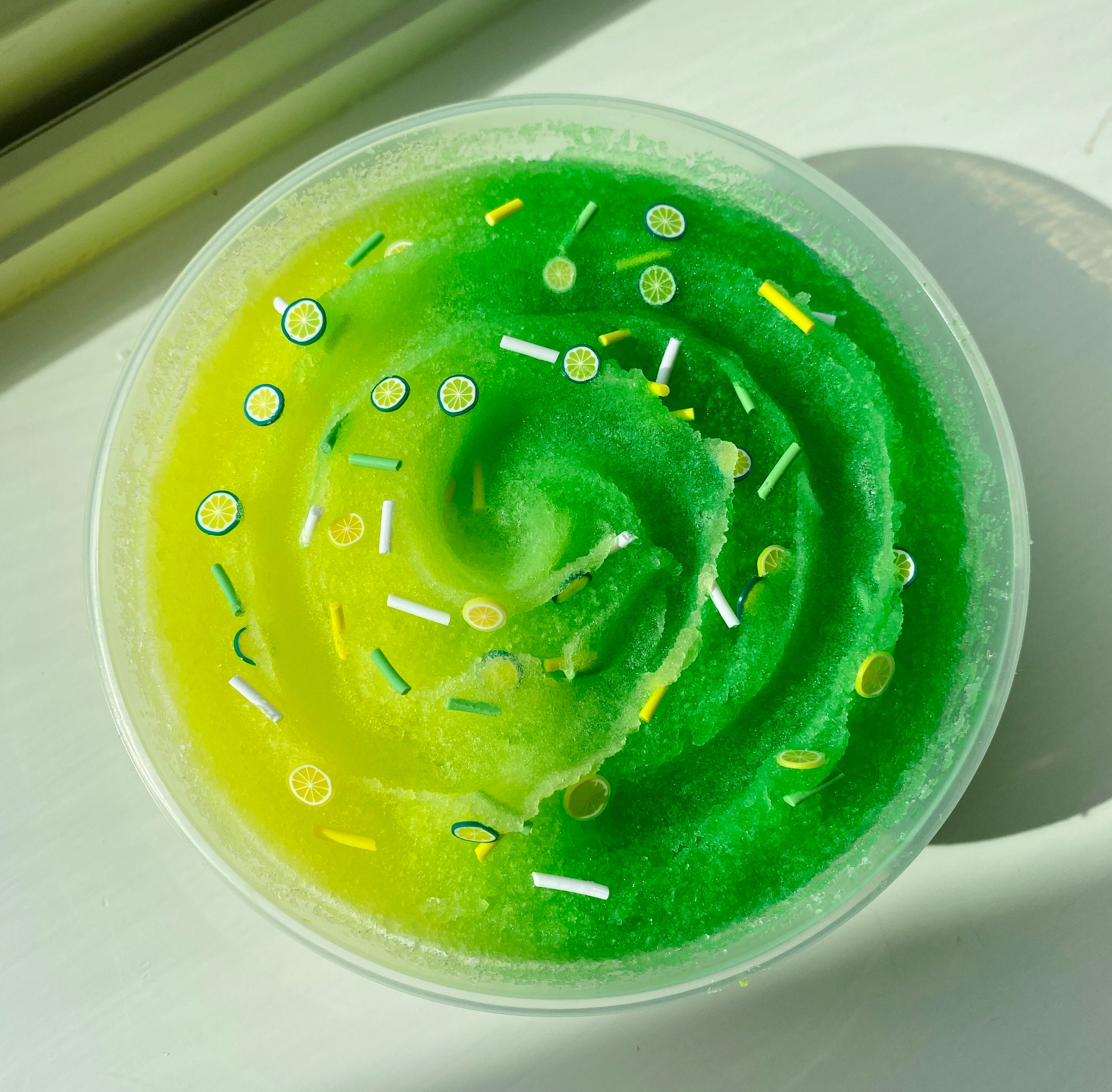 Lemonlime Slush Scented Icee Slime Etsy
