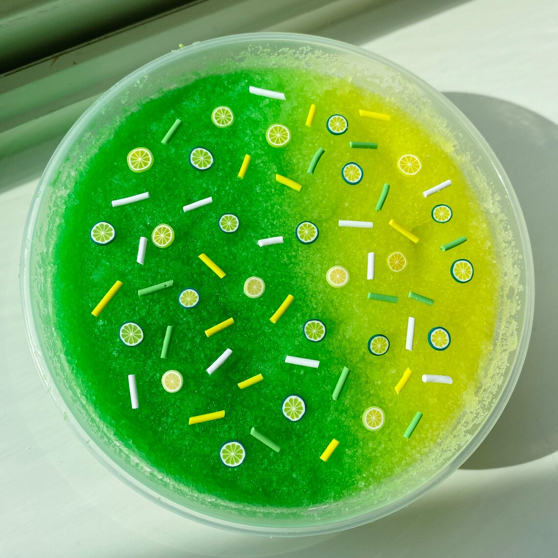 Lemonlime Slush Scented Icee Slime Etsy