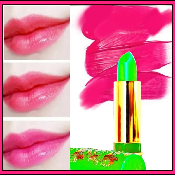 Mood Magic Lipstick - Transformative Green to Pink Shade, Waterproof Matte for All-Day Wear - Perfect Makeup Gift-Magic -Unique Gift for Her