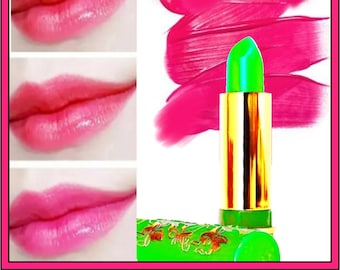 Mood Magic Lipstick - Transformative Green to Pink Shade, Waterproof Matte for All-Day Wear - Perfect Makeup Gift-Magic -Unique Gift for Her