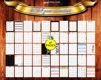 Printable Workout Tracker Calendar 2024 - 51-Page Adult Coloring Digital Download, Habit Tracking & Fitness Organizer, New Year's  Gift