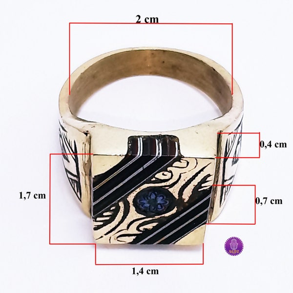 Elegant Handmade Silver Touareg Ebony Ring - Unique Bague w/ Chevron Bead, Perfect Gift for Jewelry Connoisseurs