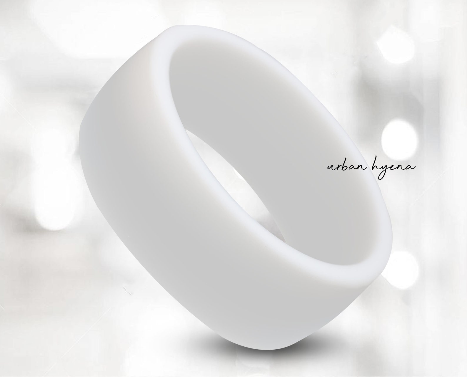 White Silicone Ring Silicone Band Silicone Wedding Band Etsy
