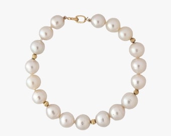 10-12mm White South Sea Pearl Bracelet