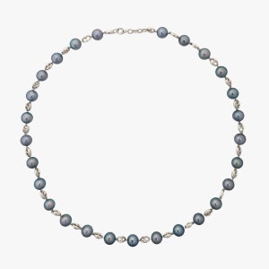 7.5-8.0mm Wire Wrap Dyed Akoya Pearl Necklace